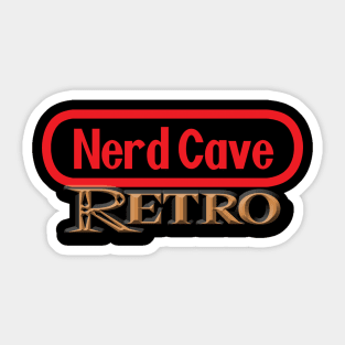 Official Nerd Cave Retro Podcast Tee! Sticker